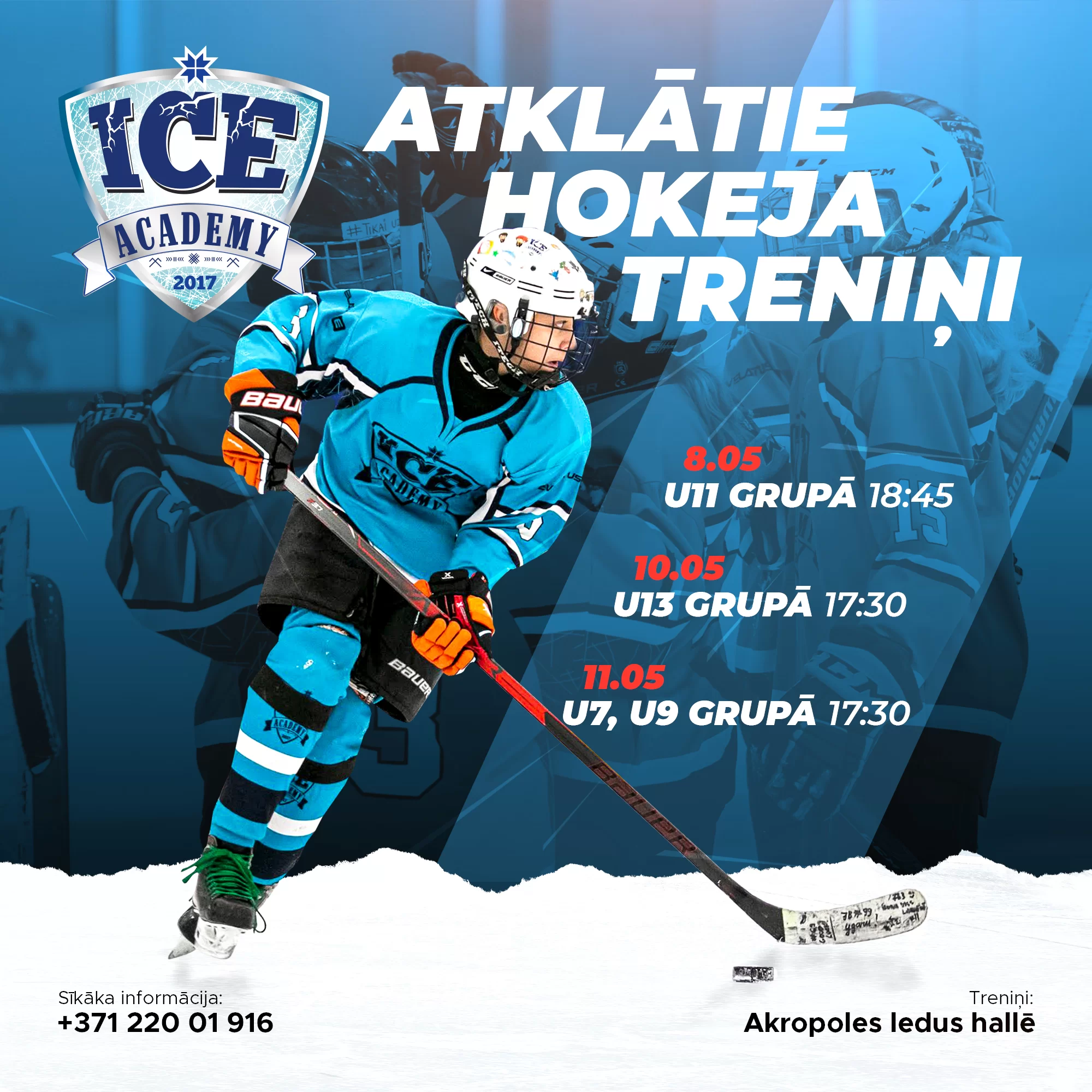 Atklātie treniņi dažādās vecuma grupās